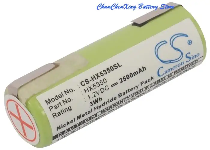 

OrangeYu 2500mAh Battery for Philips HX5350,HX5751,HX6381,HX6711,HX6903, HX6934, HX6952,HX6995,HX8111,HX8142,HX9342