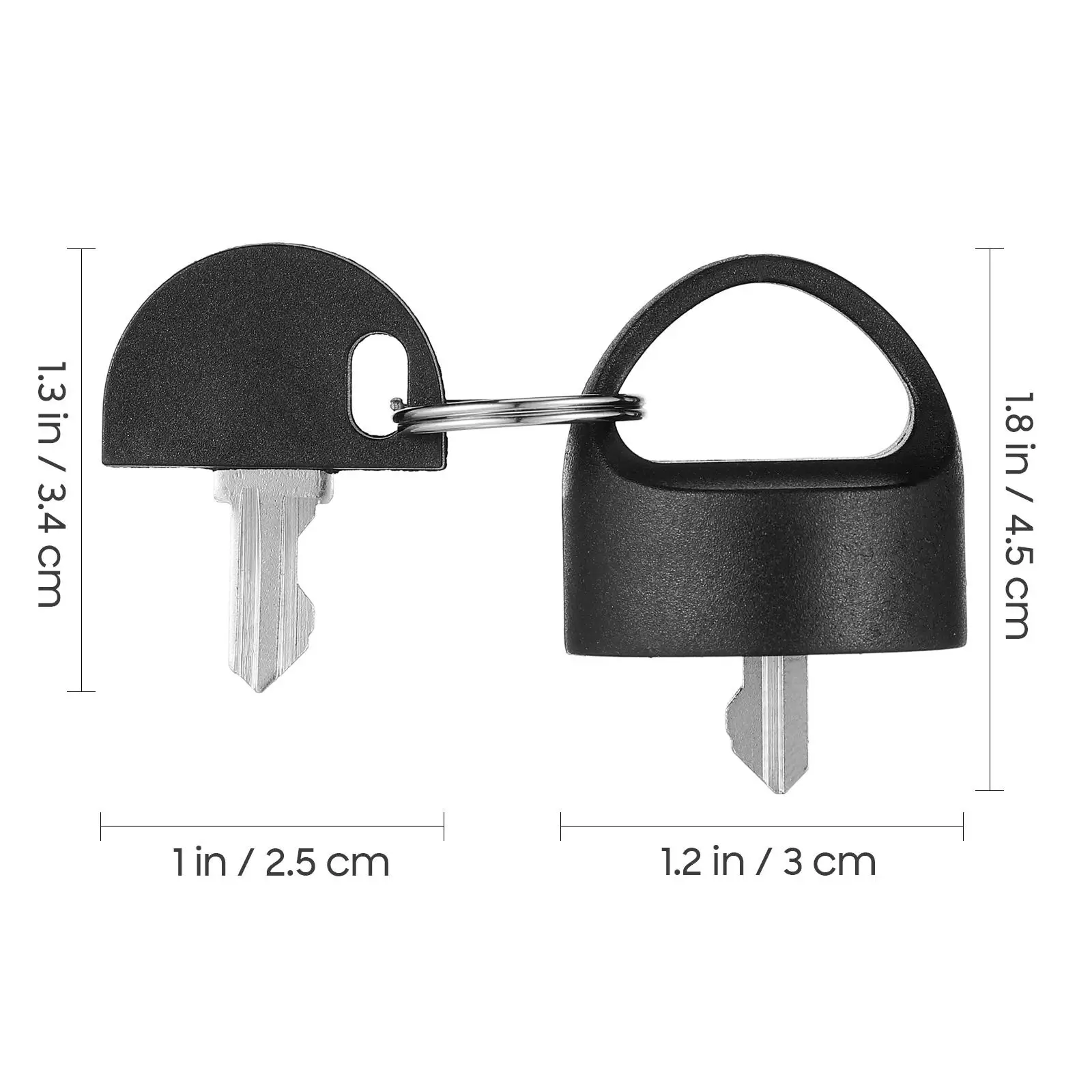 Chiave per scooter per mobilità di sicurezza Durevole in acciaio inossidabile antifurto Accessorio per guida all'aperto Serratura per sedia a rotelle elettrica Scooter orgoglio