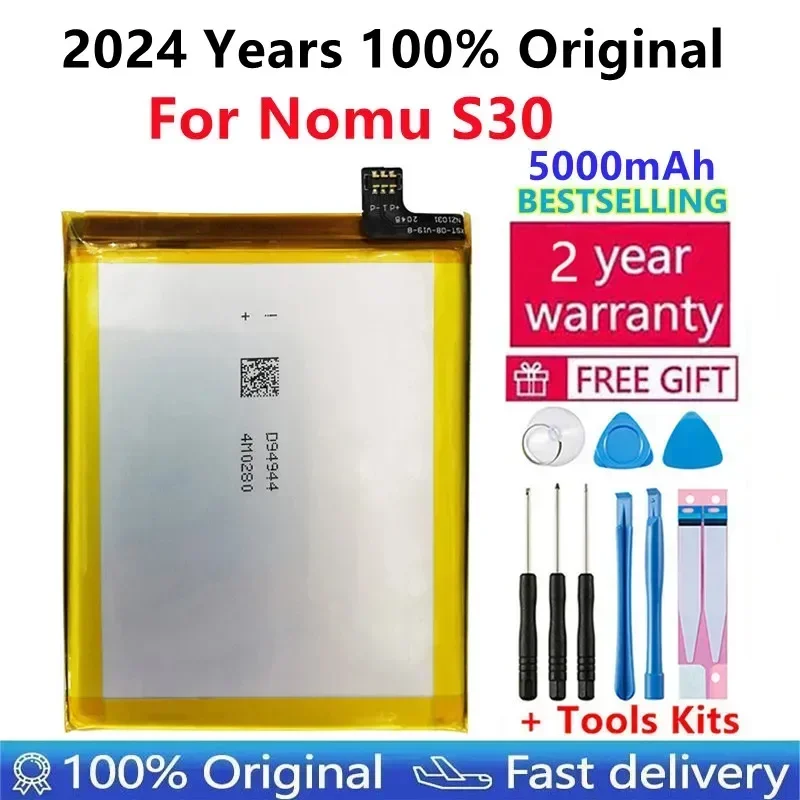 

100% Original High Quality New 5000mAh Replacement Battery For Nomu S30 Cell Phone Mobile Phone +Tree Tools