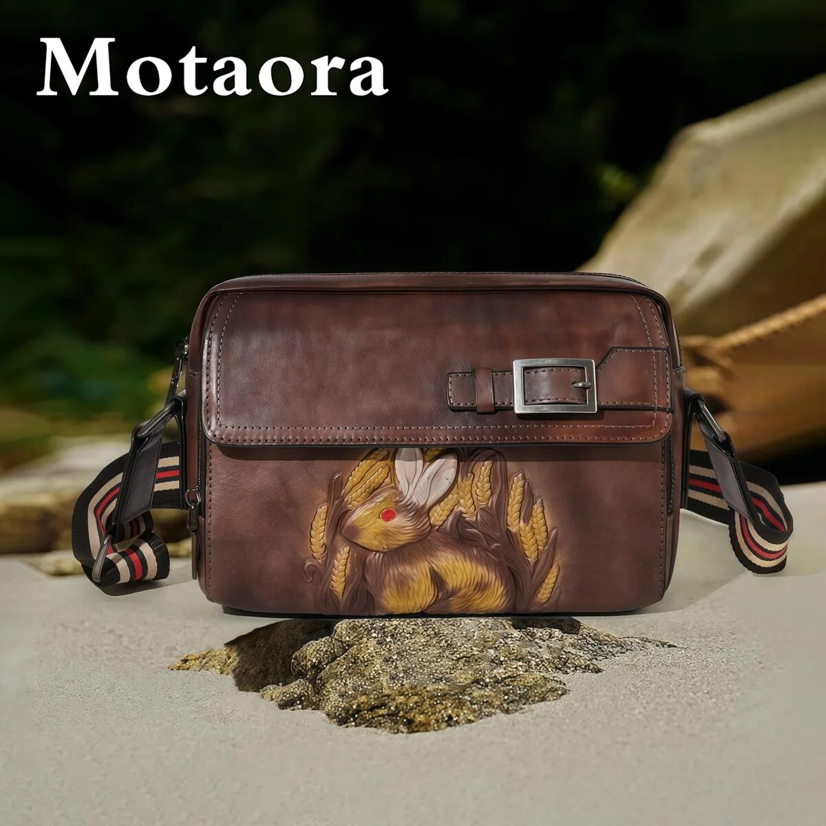 

MOTAORA, винтажная женская сумка ручной работы, натуральная кожа, женские сумки на плечо, тиснение кролика, Женская роскошная дизайнерская сумка