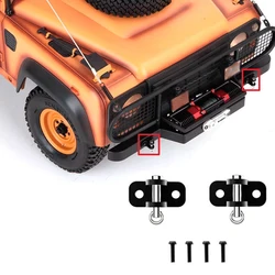 2szt D1RC Metalowy hak holowniczy przedniego zderzaka do 1/10 RC Crawler Car Traxxas RC4WD D90 D110 Diy Parts