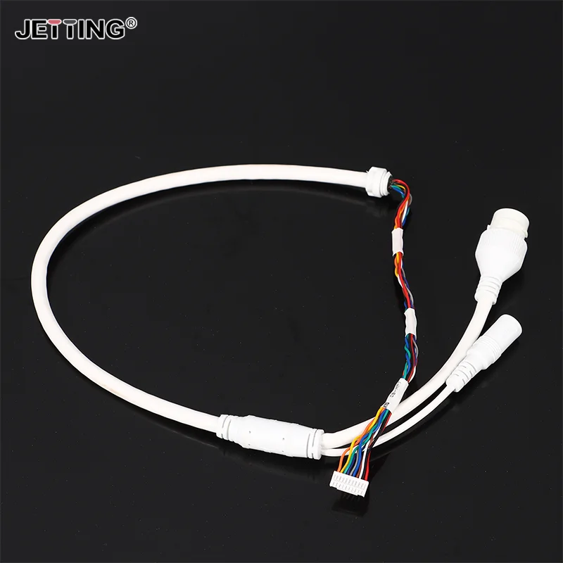 High-quality 1Pcs Ethernet Lan Cable PoE RJ45 Network Cable 10 Pin 10 Core For Hikvision Network Ip Camera