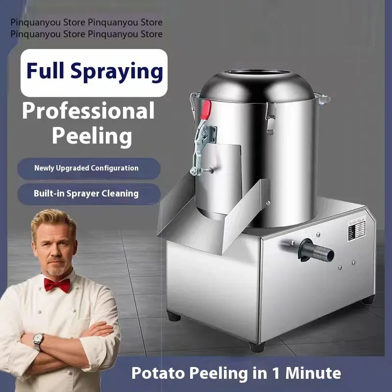 Commercial Potato Peeling Machine Small Peeling Machine Onion Cleaning and Peeling Household Sweet Potato Ginger Washer Peeler