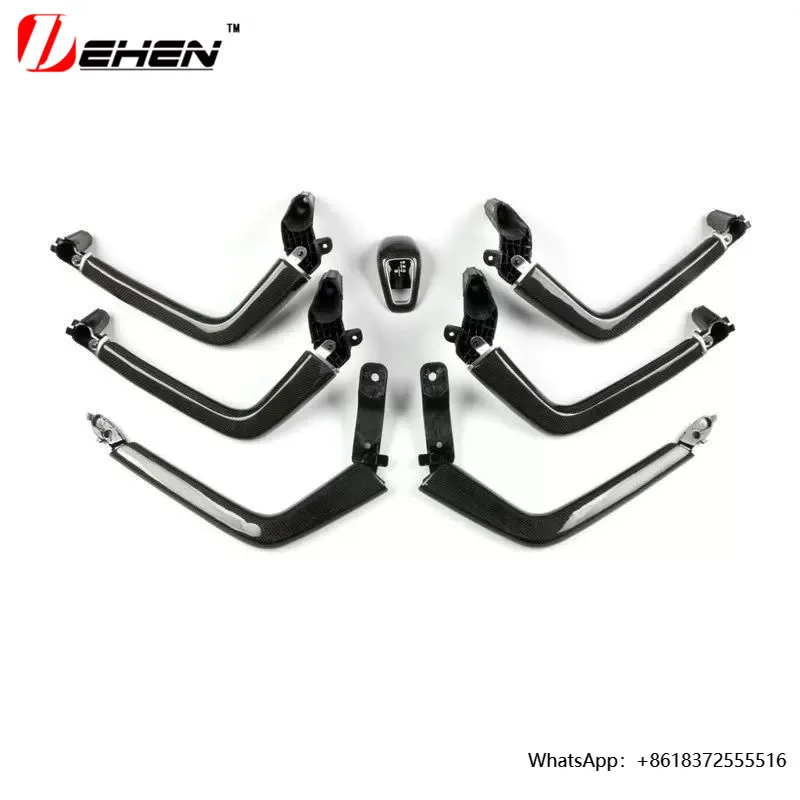 

daFor Porsche Cayenne 2018-2024 Car Modification Interior Saddle Armrest Upgrade Door Handle Carbon Fiber Decoration