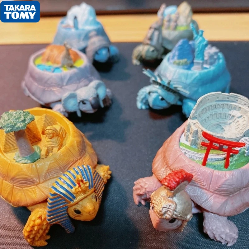

Takara Tomy Gashapon милые креативные континентальные черепахи для рептилий австралийская черепаха в шляпе колы с моделью кенгуру фигурки игрушки