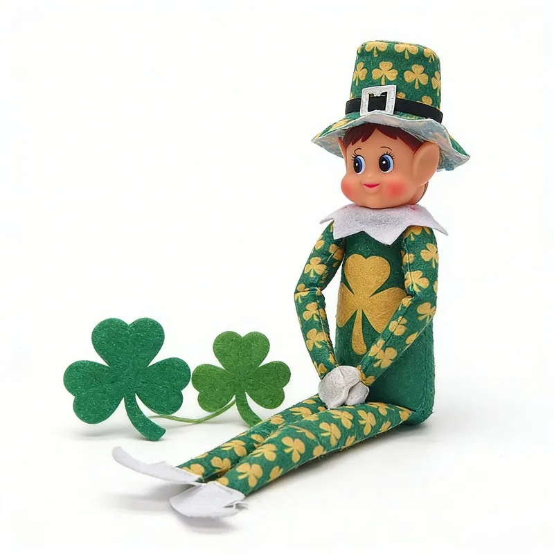 

Irish Festival Elf Handmade Long Leg Doll Decoration Christmas Elf Decoration Home Party Ornament Irish Festival Children's Gift