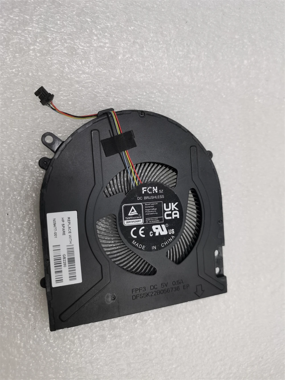 Laptop Cooling Fan Cooler for HP PAVILION X360 14 INCH 2-IN-1 LAPTOP PC NS85C41 21H12 DC05V 0.5A N09477-001 FPF3 DFS5K22B056736