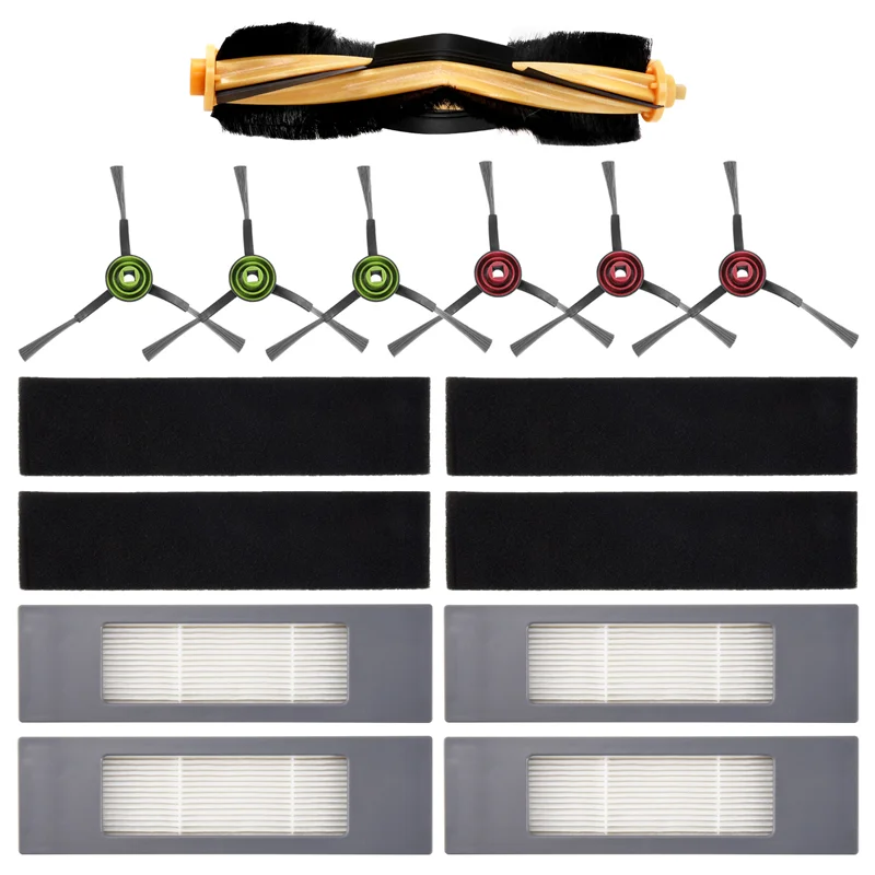 Abud-filtro rolo escova lateral para ecovacs deebot ozmo 920 950 t5 t8 aivi robô vácuo peças de reposição acessórios