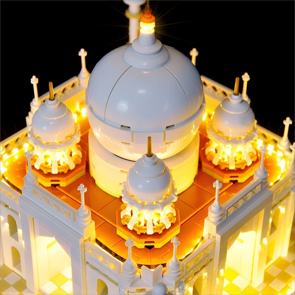 LYBMTWF Kit di illuminazione a LED compatibile con il blocco di costruzione dell'architettura Lego 21056 Taj Mahal (NON includere i mattoni modello)