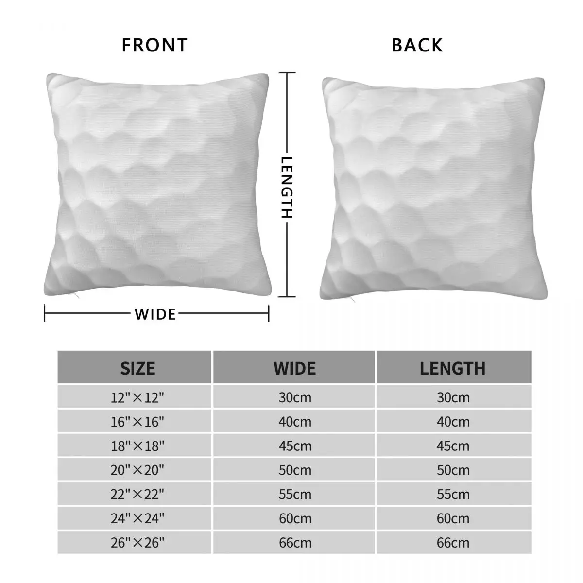 Golf Ball Square Pillowcase Polyester Linen Velvet Creative Zip Decor Throw Pillow Case Car Cushion Case 18