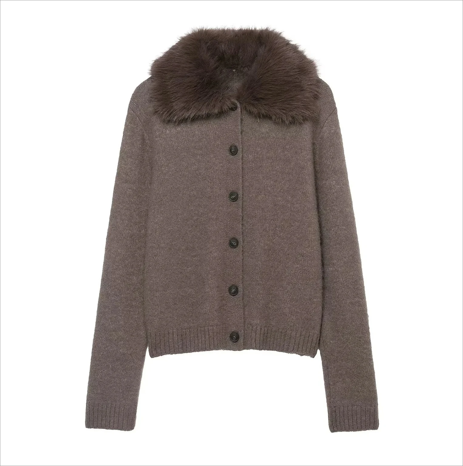 

Осень/зима женский новый повседневный модный простой свитер с длинными рукавами вязаный кардиган пальто