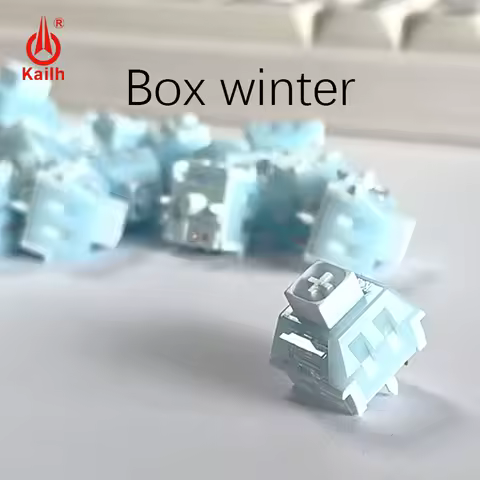 Kailh BOX Winter Tactile Switch Lightweight 38g Smooth Early Bump with Long Spring BOX Structure Custom Keyboard Gaming Typing