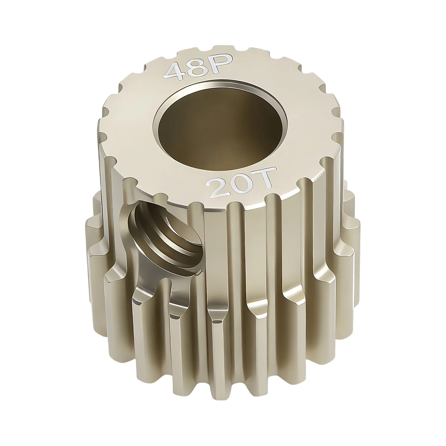 48P 5MM Aluminum Pinion Motor Gear 20T 21T 22T 23T 24T 25T 26T 27T 28T 29T 30T 31T 32T for 1/10 Scx10 Trx4 RC Model Car Parts