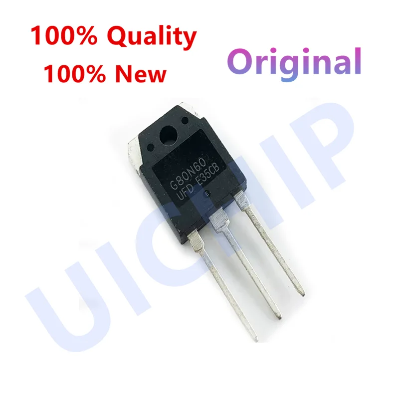 10pcs 100% New SGH80N60UFD SGH80N60 G80N60 80N60 G80N60UF TO-247 Chipset