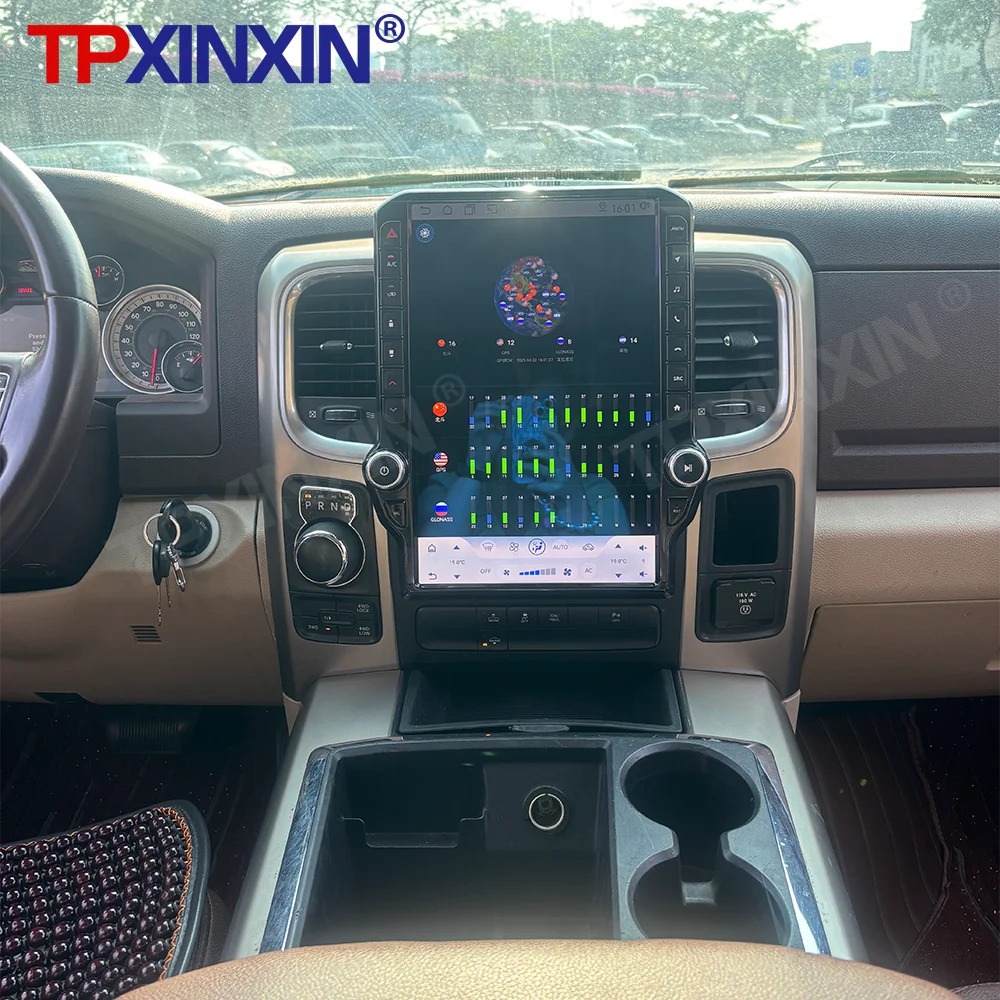 For Dodge Ram 2013-2018 Car Auto Radio Carplay Stereo Android 14 GPS Navigation 14.5