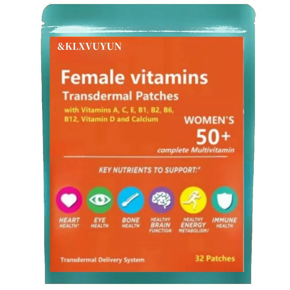 

Women’s 50+ Multivitamins Transdermal Patches, Multivitamin For Women With Vitamins B6,b12, Vitamin D And Zinc