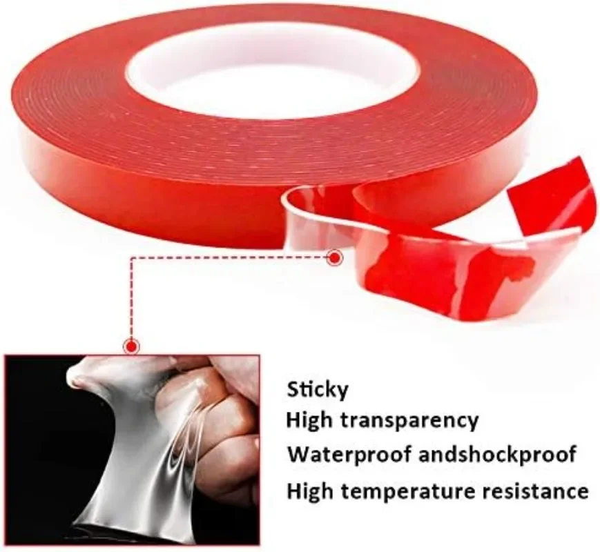 6/3M Ultra-strong Double Sided Tape Acrylic Foam Transparent No Traces Adhesive Tapes Reusable Waterproof Wall Fixed Stickers
