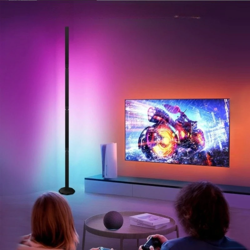 Aluminium RGB Ambient Light Living Room Bedroom Study Mood Lights Colorful Indoor Adjustable Lighting Lamp Home Decor Night Lamp