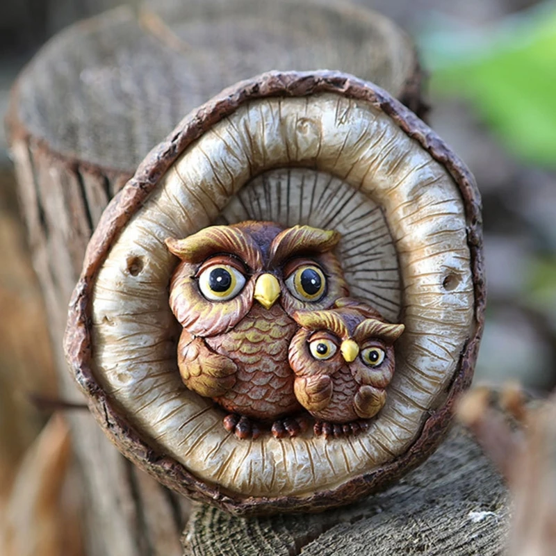 F92b resin portabel gnomes figure hnagings for miniature lanscape dan outdoor decors