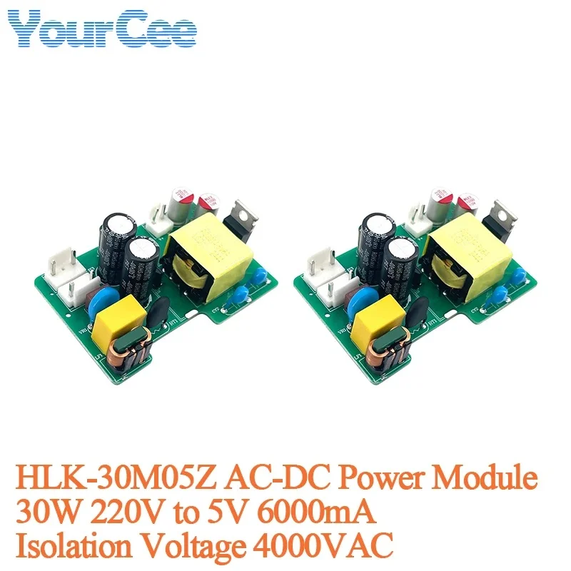 HLK-30M05Z AC-DC Power Module 30W 220V to 5V 6000mA Isolated Regulated Power Module Switch Isolation Voltage 4000VAC