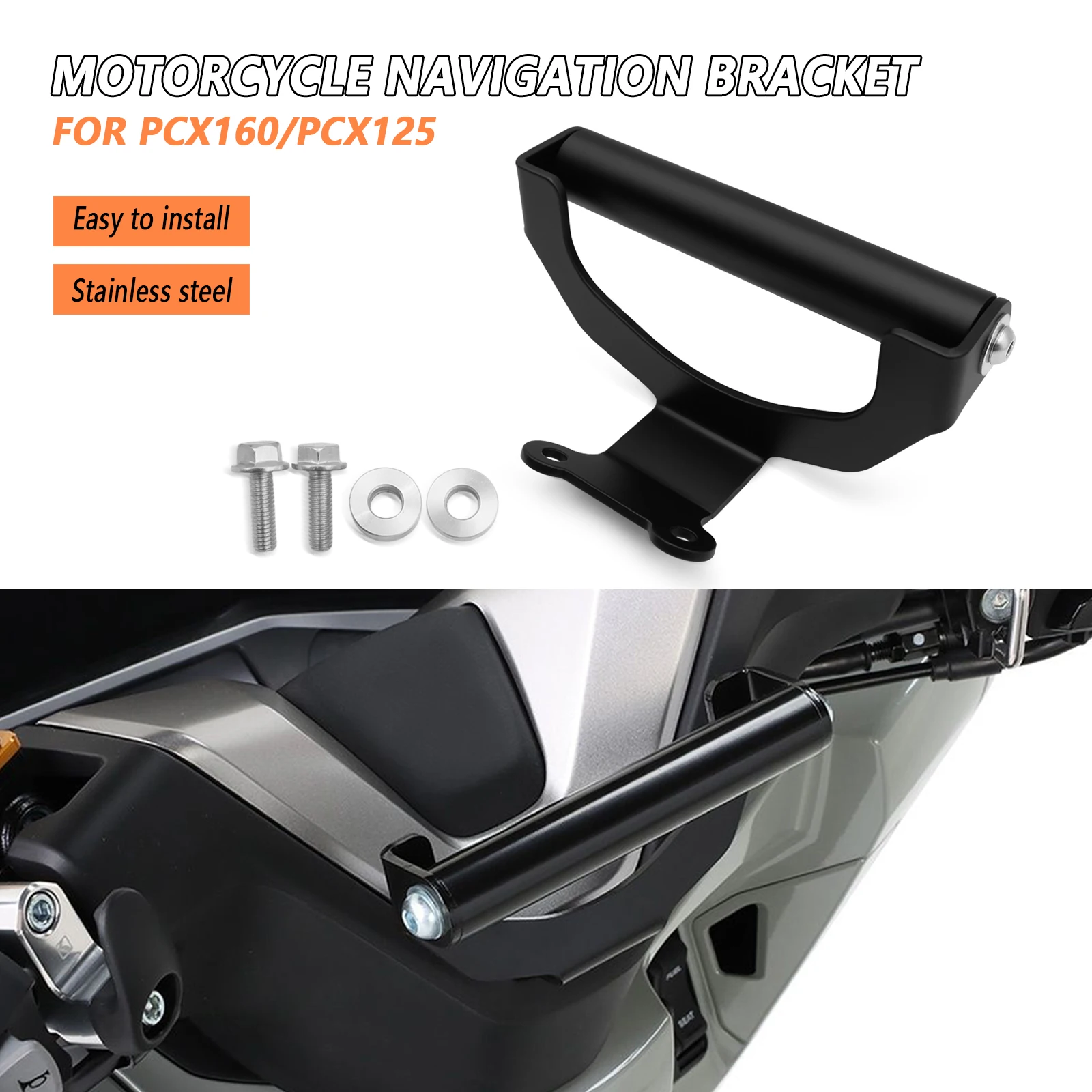 

For pcx 160 2025 pcx 125 2025 PCX160 PCX125 Motorcycle Phone Extension Holder Stand GPS Navigation Bracket Cellphone Bracket