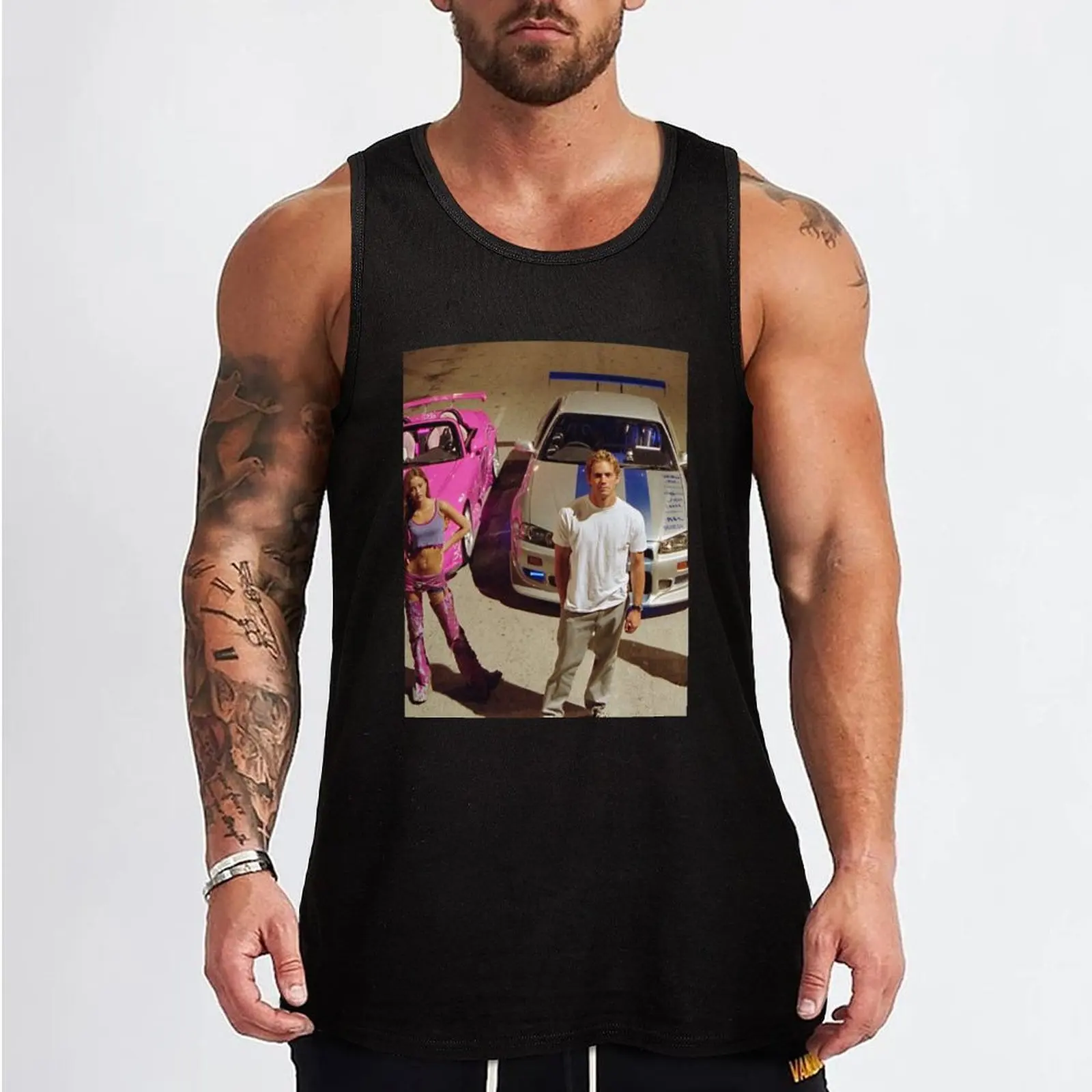 Brian and Suki- 2 Fast 2 Furious Tank Top vest men gym accessories men sleeveless shirt man gym Gym wear