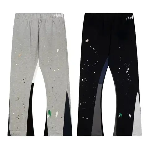 Tie Dye Sweatpants Fashion Y2K Retro Men's and Women's Hip Hop Letter Loose Casual Stretch Waist Jogging Pants