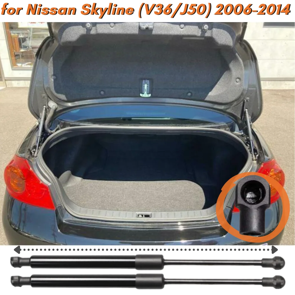 Qty(2) Trunk Struts for Nissan Skyline (V36/J50) Sedan 2006-2014 Rear Tailgate Boot Lift Supports Gas Springs Shock Absorbers