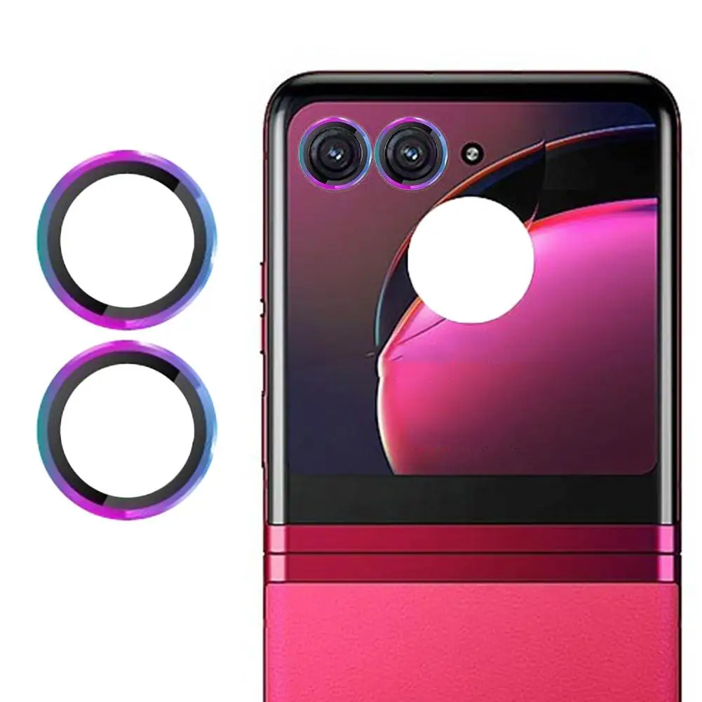 Back Camera Lens Protector For Moto Razr 40 Ultra Lens Film 9H Tempered Glass Metal Camera Lens Protector Scratch Resistant