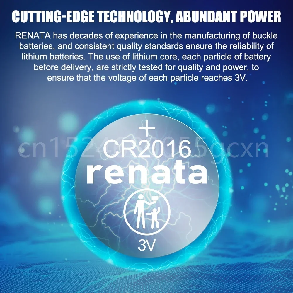 جديد RENATA CR2016 CR 2016 DL2016 ECR2016 GPCR2016 3 فولت بطارية ليثيوم للتحكم عن بعد آلة حاسبة زر عملة خلية