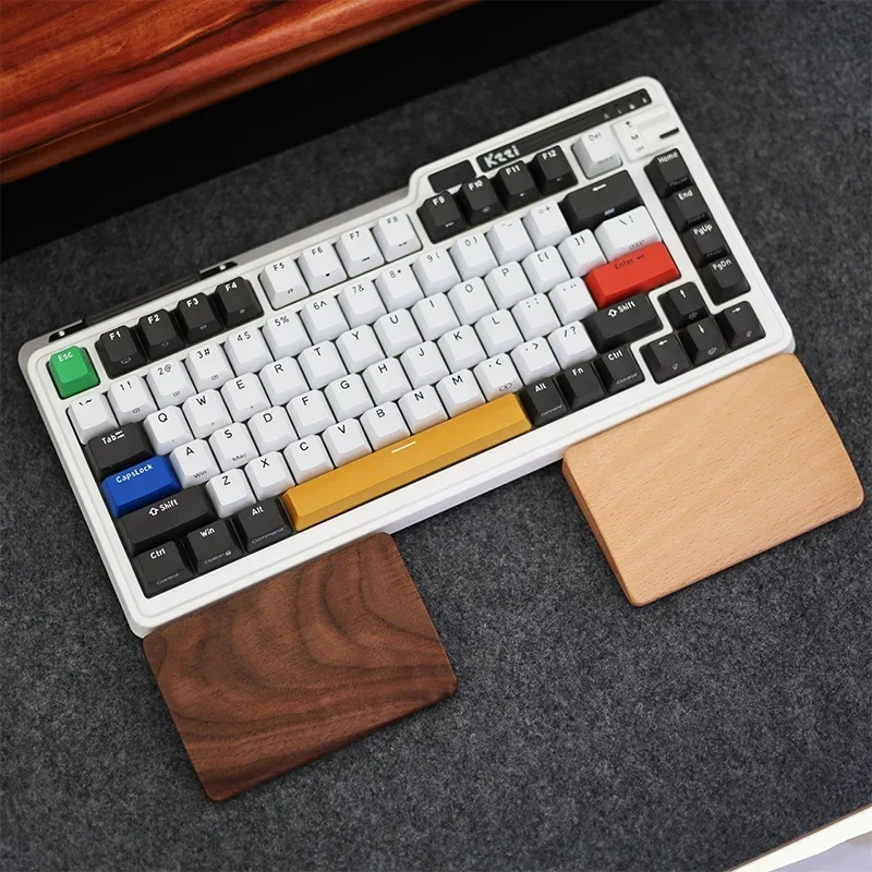 Mifuny Walnut Keyboard Hand Rest Split Keyboard Ergonomic Gaming Computer Wrist Rest Customized Alice Single Hand Rest Wooden