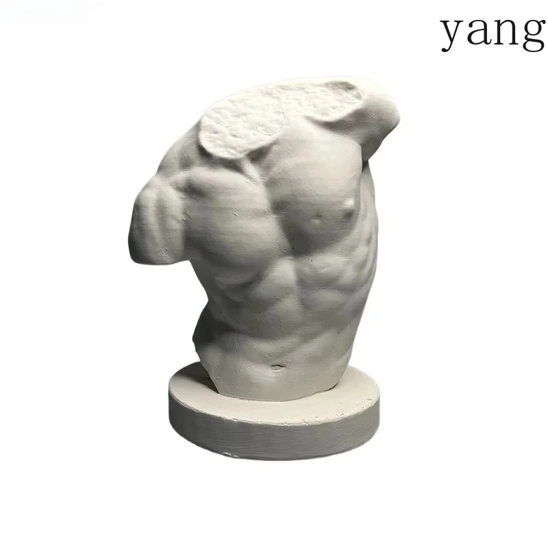 Bodybuilding Half Body Figures Plaster Statue Desk Decoration Ornaments Artwork Characters Sculpture Room Aesthetic Decor