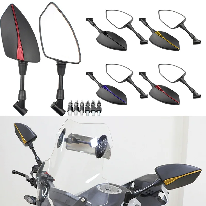Motorcycle Universal Adjustabale Rearview Side Rear View Mirrors Fit For SUZUKI GSX-S125 GSX-S150 GSX-S7500 GSX-S1000F / GT / GX