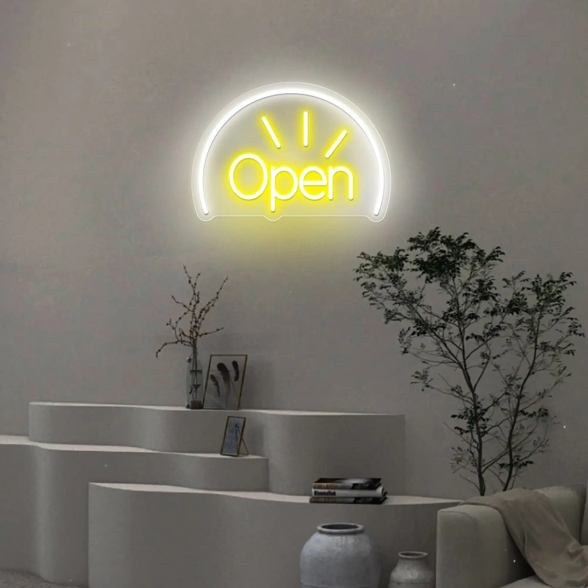 Open Neon Sign Business Shop Logo Coffee Bar Open Wall Art Decor Name Bar Club Game Room Decor Office Hotel Store Neon