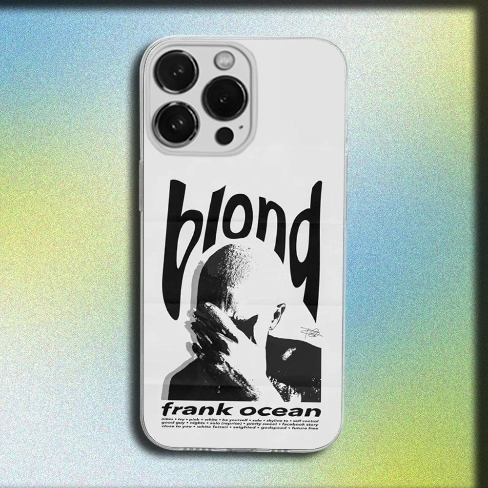 Casing Ponsel Penyanyi F-frank Ocean untuk iPhone 16,15,14,13,12,11 Plus,Pro,Max,XR,XS,Plus,SE,Sampul Lembut Transparan Mini