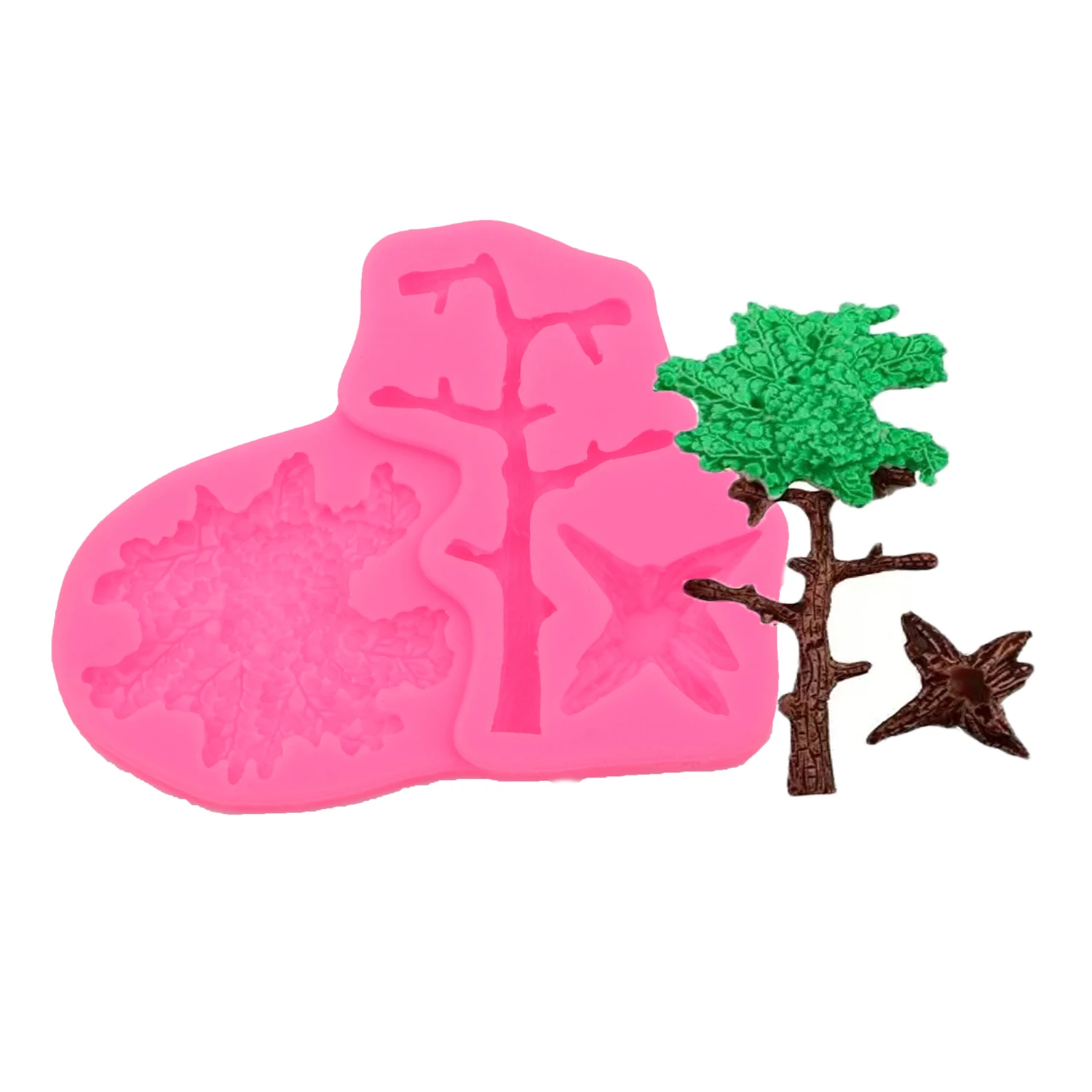 Silicone Cherry blossom Molds Fondant Chocolate Sugarcraft Clay DIY Cakes Dessert Gummy Candy Baking Orchid Tool