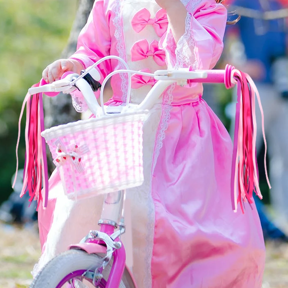 

Polyester Bike Streamers Handlebar Tassels for Kids Scooter Accessories Colorful Ribbons Decorations
