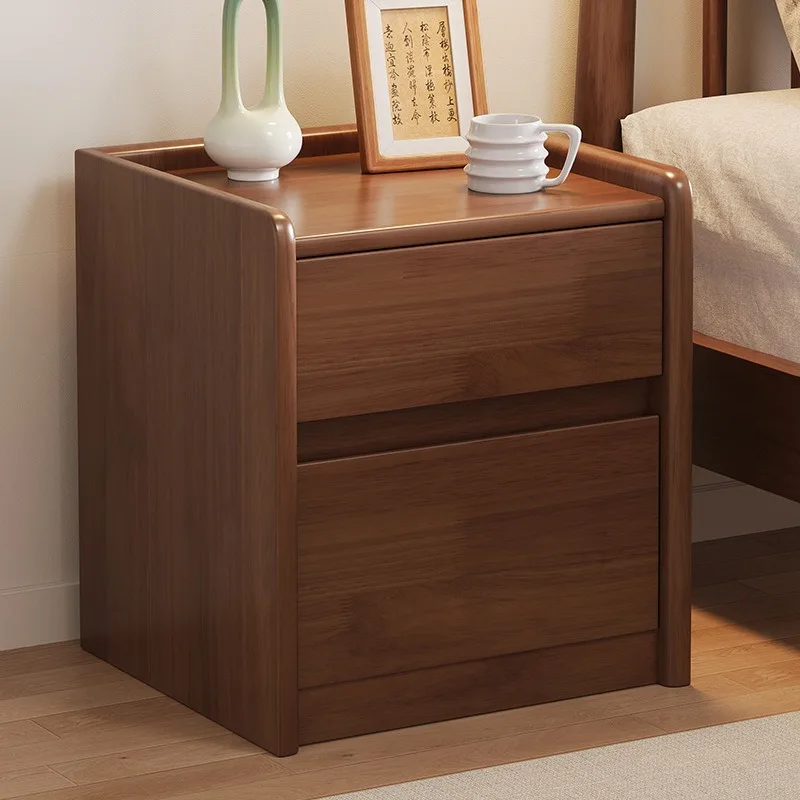 Solid wood bedside table, safe, integrated small smart with fingerprint password