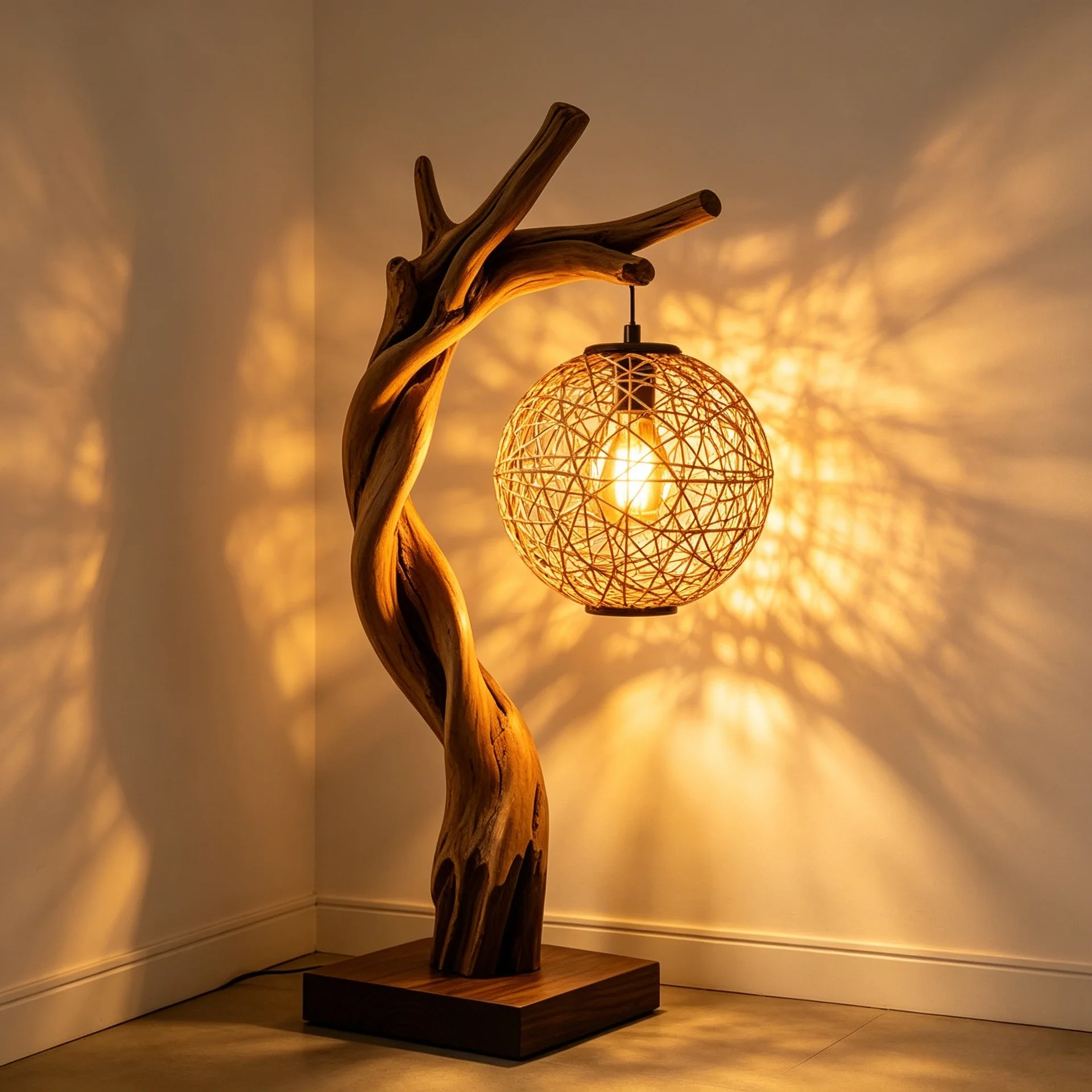 Light and shadow floor lamp light natural wind living room lighting wild atmosphere lamp