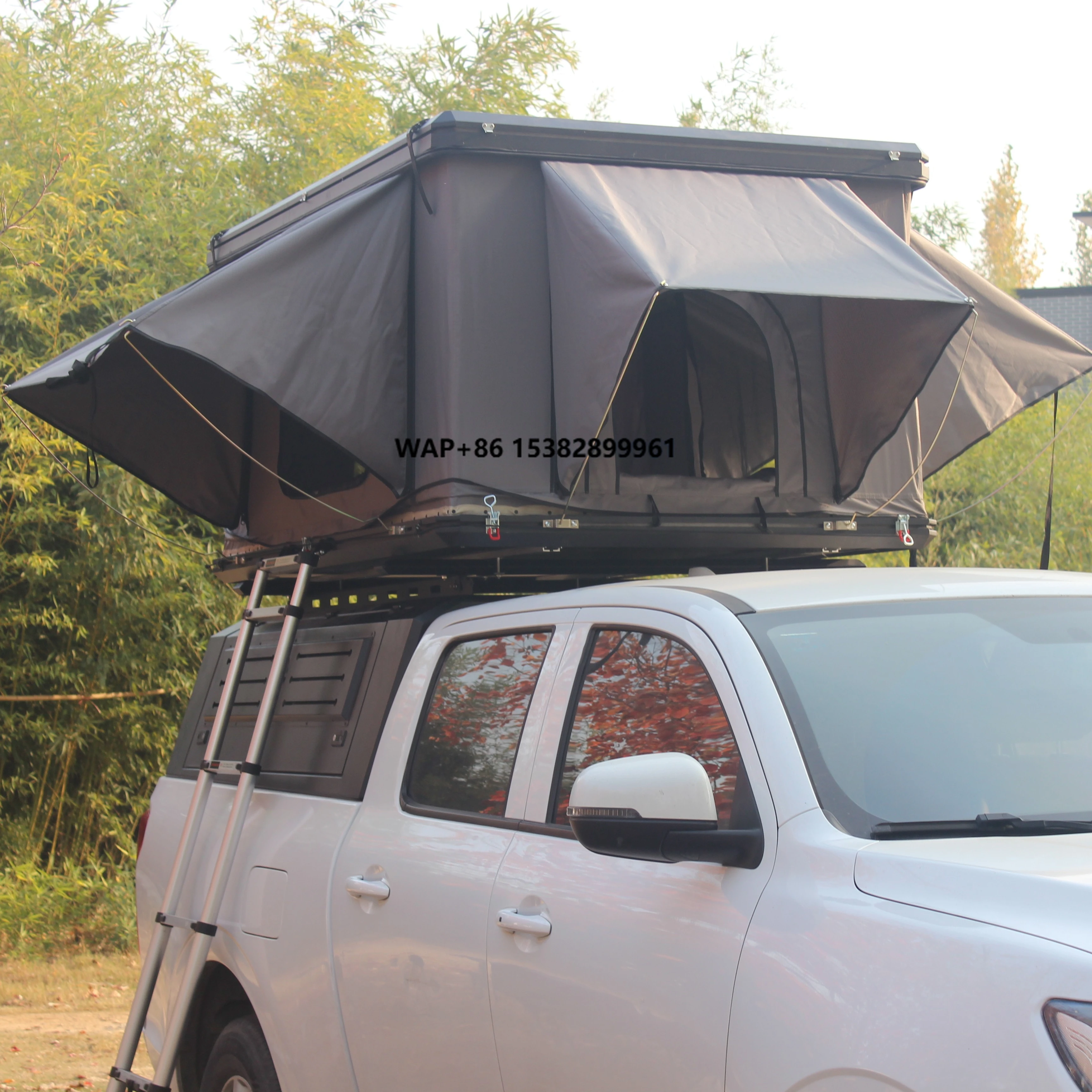 

Водонепроницаемая выдвижная палатка на крыше Four Seasons для внедорожника, грузовика, твердый корпус с алюминиевым столбом из ткани Оксфорд для крыши внедорожного кемпера