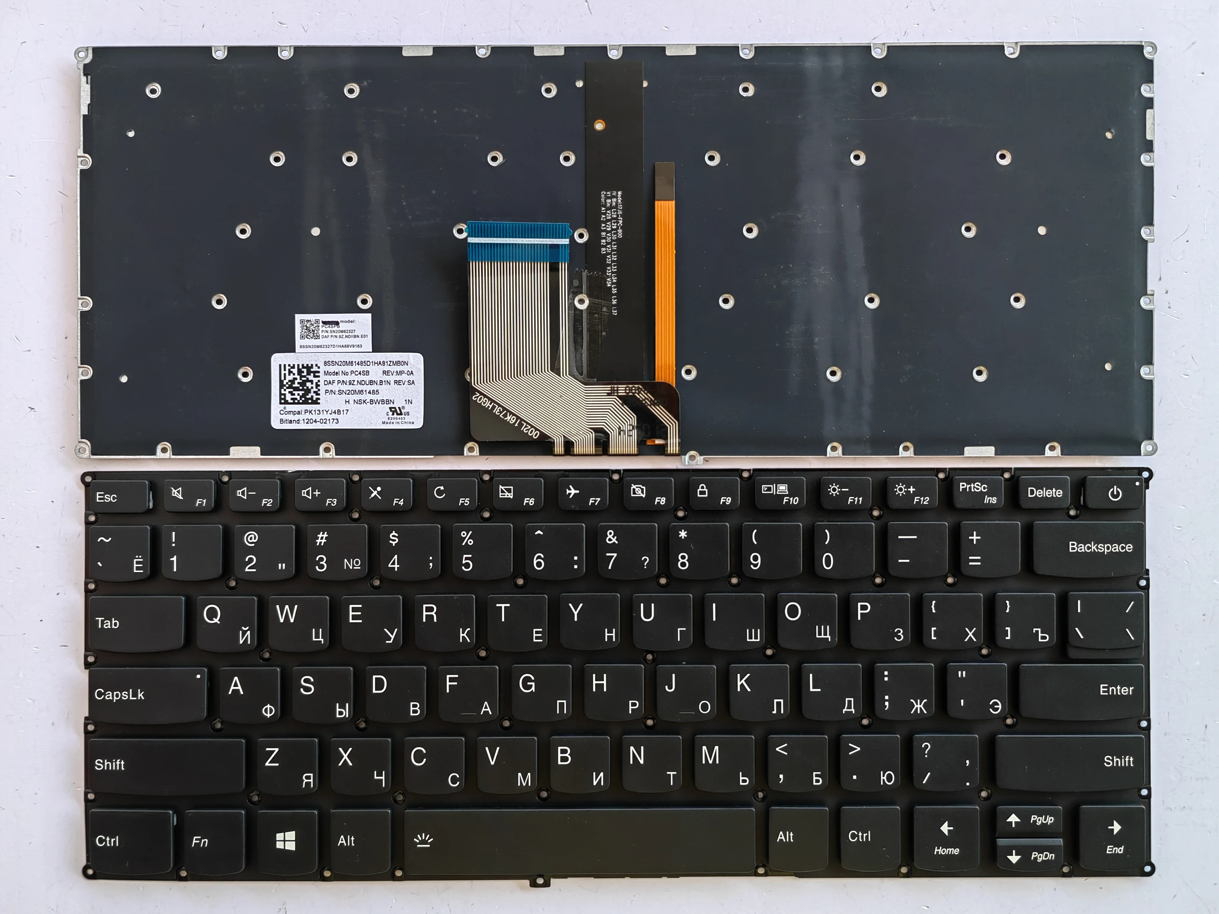 RU Layout for Lenovo Ideapad 720S-14IKB 720S-13IKB 320S-13IKB Laptop Keyboard