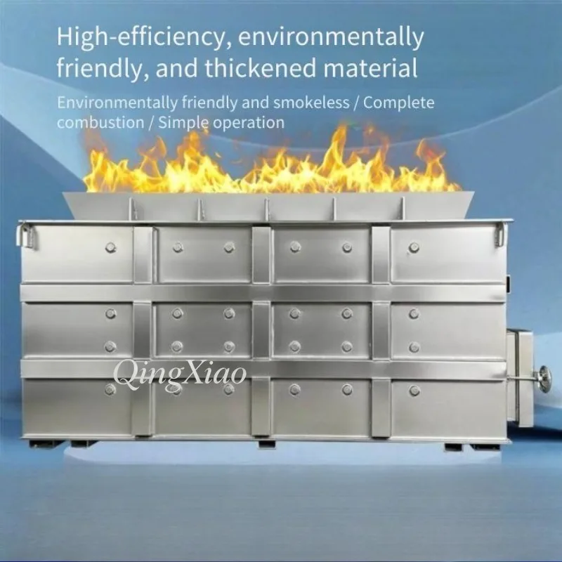 Mini Smokeless Waste Burning Equipment Industrial High Temp Furnace For Scrap Rubber Plastic Packaging And Waste Material