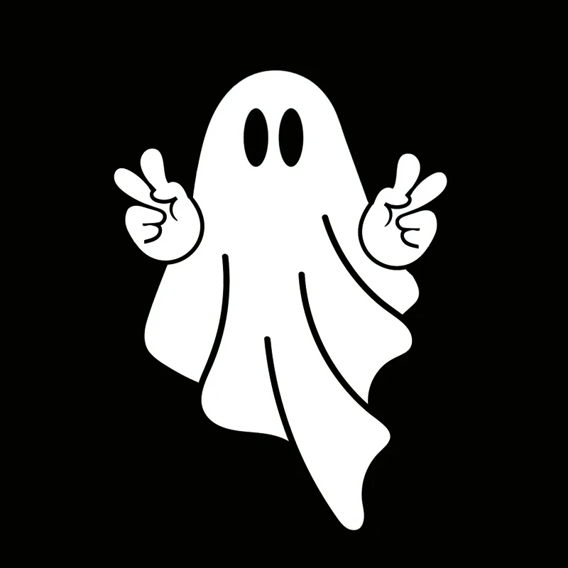 70116 #   ملصقات Ghost Car المضحكة المقاومة للماء من الفينيل لملحقات تزيين الدراجات النارية، تستخدم للسيارة والدراجات النارية والكمبيوتر المحمول والشاحنات