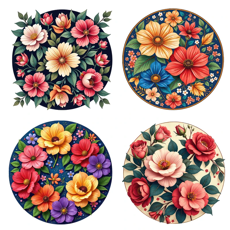 Three Ratels QO35 Elegant Flower Pattern Stickers Art Wall Stickers for Home Decoration Bathroom decals waterproof