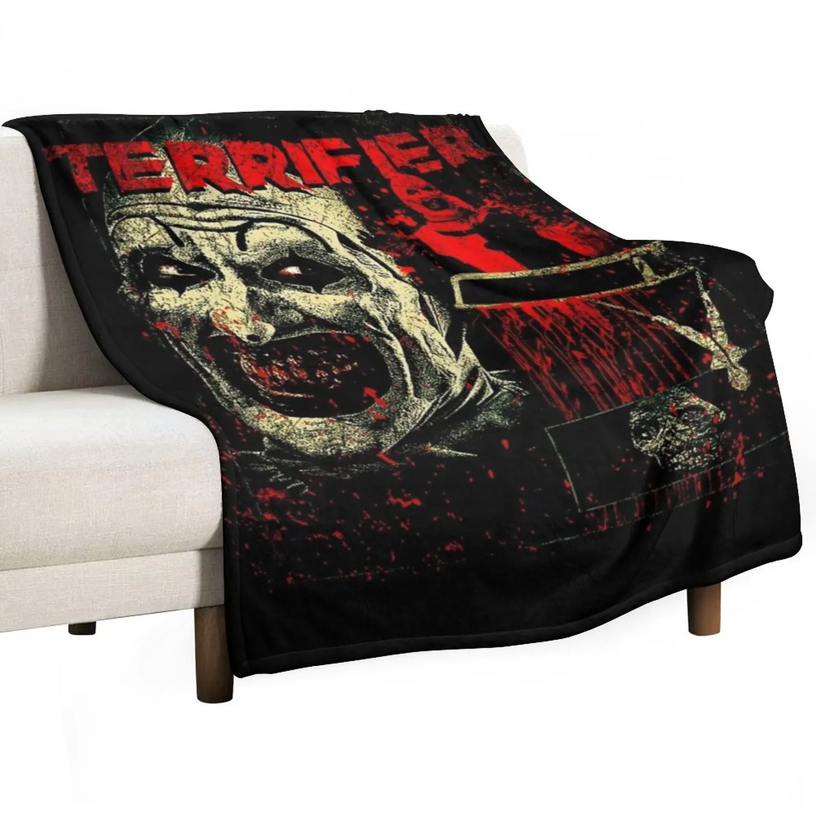 

Terrifier Chilling Clown Horror Flick Throw Blanket Decorative Sofa Sofa Quilt Luxury St Vintage Blankets