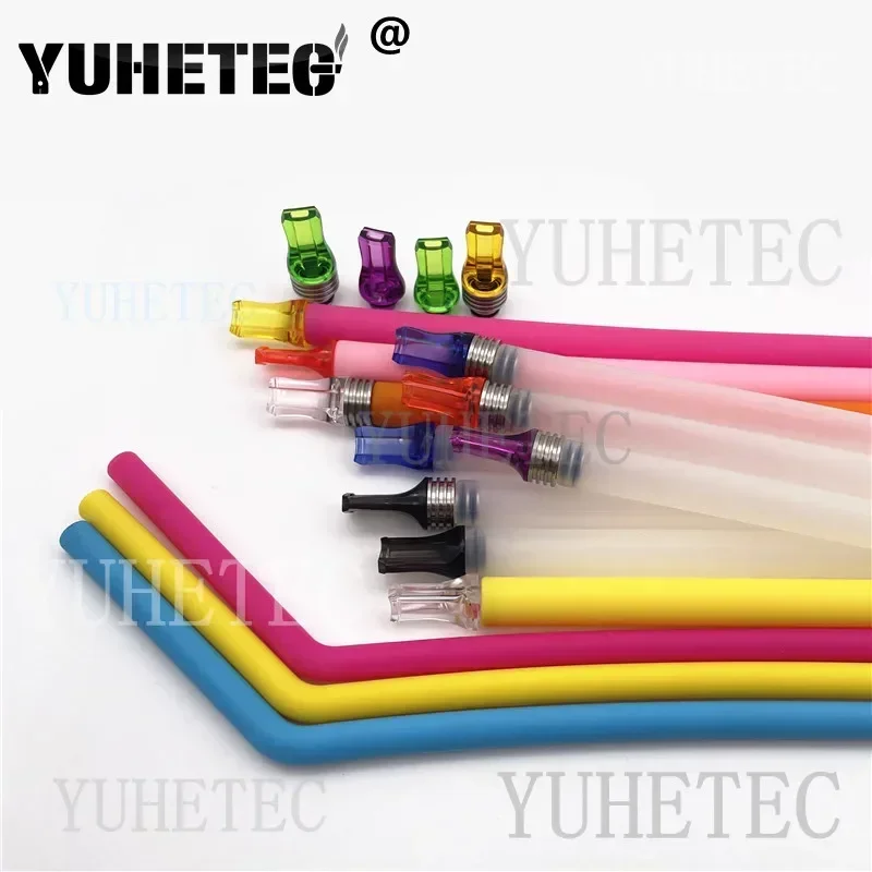 1PC 510 เคล็ดลับหยดสแตนเลสพลาสติก MTL ปากแบน Straw Joint