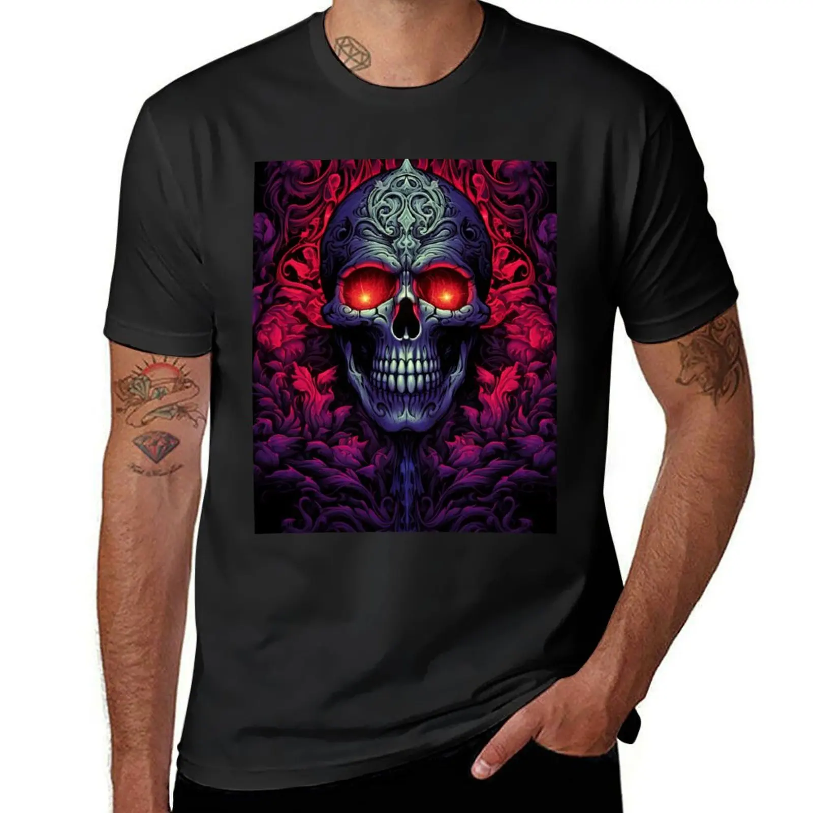 Bleached skull, desolate, timeless echo T-Shirt vintage clothes customs design your own mens cotton t shirts