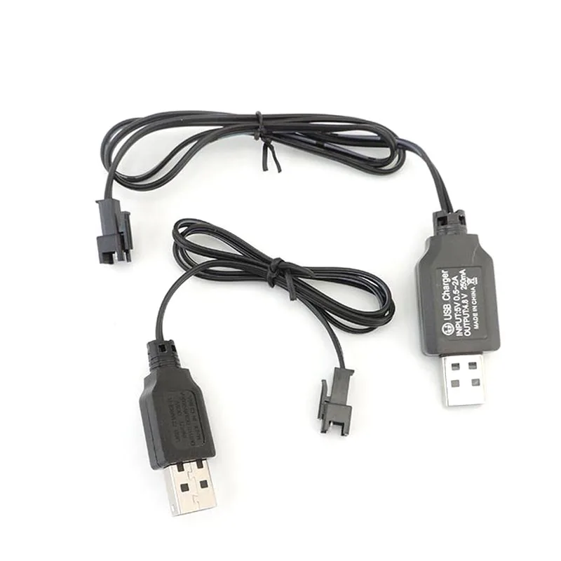 3.6V 3.7V 4.8V 250mA Battery USB Charger Cable 2P Forward Plug Remote Control Car USB Charger Electric Chargering