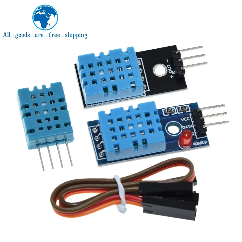 DIYTZT DHT11 Sensor Digital de temperatura y humedad, módulo DHT11 para Arduino