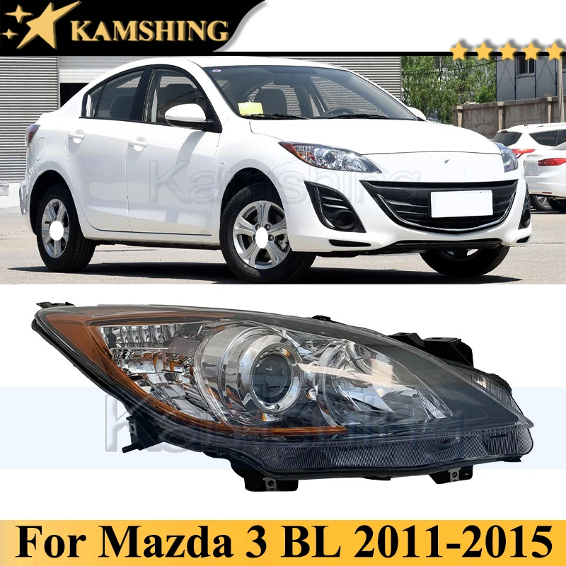 

Kamshing Front Bumper Head Light Head Lamp For Mazda 3 BL 2011-2015 Headlight Headlamp Front Turn Signal Light Cover Lid
